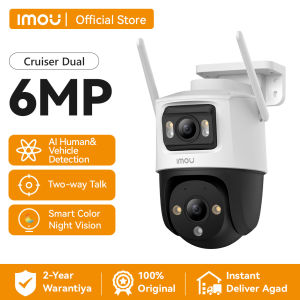 IMOU Cruiser Dual 6MP Dual Lens Outdoor Camera CCTV Security Cameras WiFi AI Human Vehicle Detection