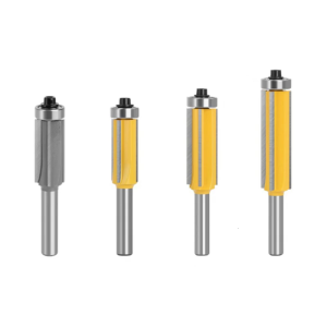 Professional Trimming Router Bit 4 Flute Design High Durability Blade Enhancing Stability for Precise Cutting