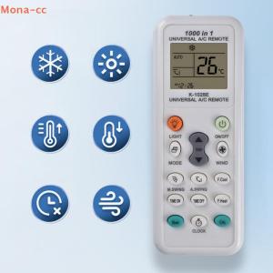 【Special price】🔥CC K-1028E แบบสากลใช้พลังงานต่ำ1000ใน1เครื่องปรับอากาศรีโมทคอนโทรล LCD a c