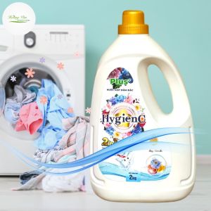 Nước giặt đậm đặc hương nước hoa HyGienC Plus - Chai 2Kg Làm Sạch và xả thơm quần áo