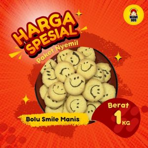 Bolu Kering Smile Jadul Manis Dan Renyah Kualitas Premium |Camilan Mami Bos