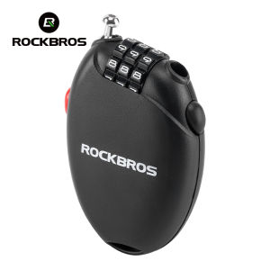 ROCKBROS Bicycle Cable Lock 60CM Lengthened Portable Cycling Password Lock Anti-theft Adjustable MTB Road Bike Helmet Lock