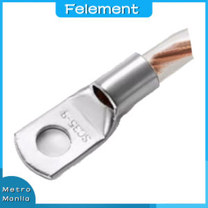 10pcs Sc35-8 Lugs Ring Sc Copper Ring Lug Terminals Tinned Copper Lugs Ring Crimp Terminals
