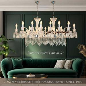 Lampu Gantung LUXURY ISLAND CRYSTAL CANDLE 12+2 chandelier