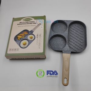 Panci Wajan Telur/ Pancake / Martabak Anti Lengket Wajan Sarapan 3 in 1 Cocok di Segala Jenis Kompor