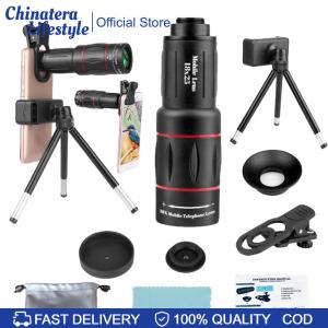 18/36/64X Telephoto Phone Lens with Tripod Zoom Cellphone Camera Lens Long Focus Telephoto Lens for Android and iPhone