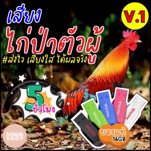 เสียงต่อไก่ป่าตัวผู้ เมมเสียงไก่ป่าตัวผู้ แฟลชไดร์ฟเสียงต่อไก่ป่าตัวผู้ มีเก็บเงินปลายทาง