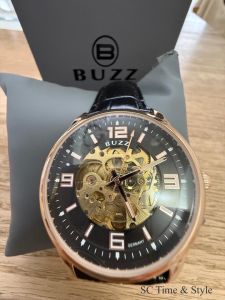 BUZZ Germany Mens Leather Automatic Watch BZ-L3004
