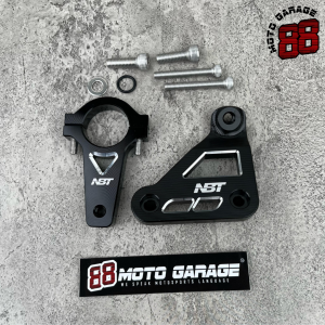 Bracket Breket Pengunci Steering Damper Dumper CNC XMAX 250 Connected NBT Performance