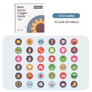 Baby Visual Stimulus Cards / Kartu Visual Baby Pintar Stimulasi / Montessori Toys / Flash Cards Baby Visual Stimulation Cards