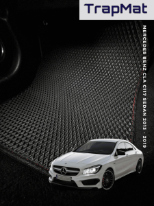 For Mercedes CLA 2012 to 2019 TrapMat Customize Car Floor Mat 100% Waterproof Anti Slip Easy to Clean-Front & Rear