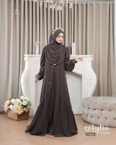 COD Aylin Abaya Ceruty Babydoll Payet Dress Lebaran Terbaru Dress Wanita Gamis Termurah Dress Viral