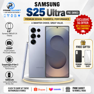 Samsung Galaxy S25 Ultra Pre-Owned 6.9" Dynamic AMOLED 200MP Quad Camera Snapdragon 8 Gen 4 With Warranty & Free Gift