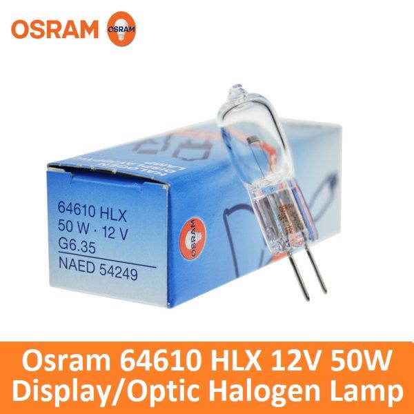 Ampoule Halogène OSRAM 64610 HLX - 50W, 12V, 1600LM, 3400K - Lot De 40 - 6