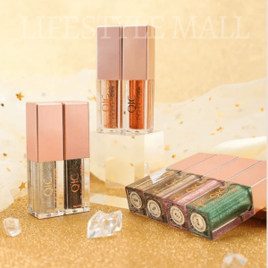 QIC Glitter Liquid Eye Shadow High Gloss Liquid Eyeliner Long Lasting Waterproof Shiny Glitter Diamond Liquid Eyeshadow