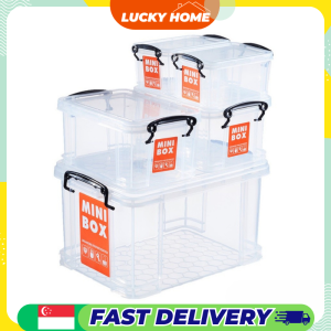 Transparent Multi-Use Storage Box / Plastic Storage Container With Comfortable Handle / Storage Organiser Local Stock