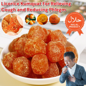 【Healthy Diet Therapy】Licorice Kumquat For Relieving Cough and Reducing Phlegm / Kumquat Throat Lozenges Fruit Dried Kumquat Preserved Fruit 化痰止咳冰糖甘草金桔干