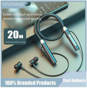 YOVONINE Tai Nghe Bluetooth Không Dây Tai Nghe Thể Thao Nhét Tai Âm Trầm Từ Tính Đeo Cổ Có Mic Tai Nghe Nhạc Giảm Tiếng Ồn Âm Thanh Nổi