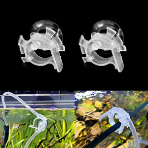 for Tank Hose Holders Durable Water Pipe Clamp Clips Plastic Fixed Clip with Suction Cup Aquarium Accessories Tube Holde