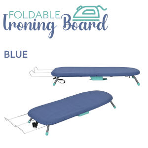 Locaupin Foldable Ironing Board with Iron Holder Portable Non Slip Household Iron Board For Clothes