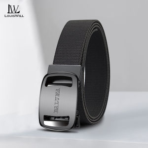 LouisWill Men Belt Outdoor Leisure Nylon Belt Free Adjustable Belt Nylon Waistband Youth Sports Canvas Pant Belt Simple Nice Waistband Nylon High Strength Adjustable Training Belt