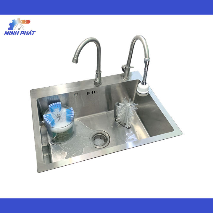 Máy rửa ly cốc mini bồn rửa chén bát tích hợp máy rửa ly tiện lợi Minh Phát MP80