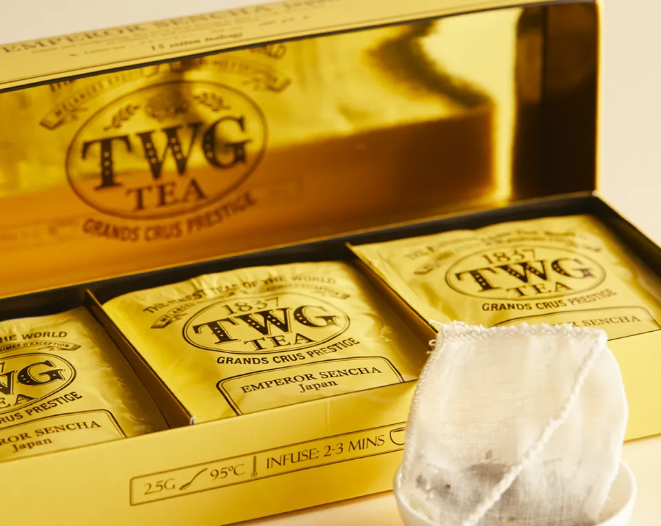 TWG Tea | Emperor Sencha Japanese Green Tea Blend in 15 Hand Sewn