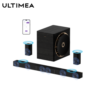 ULTIMEA Skywave X70  7.1.4ch ซาวด์บาร์ Dolby Atmos ซาวด์บาร์พร้อมซับวูฟเฟอร์  360 ° เอฟเฟกต์เสียงท้องฟ้า เสียงรอบทิศทาง 980W