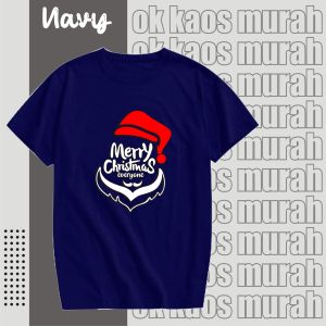 (BELI 10 KAOS BONUS 1 KAOS ACAK )OK- KAOS ATASAN NATAL MERRY CHRISTMAS SANTA TOPI DTF