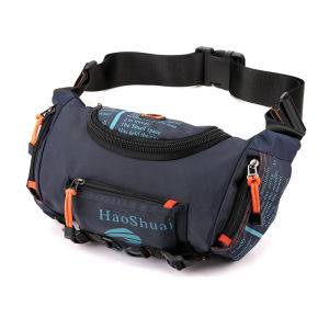 IELGY multi-functional waist bag mens large capacity shoulder messenger bag waterproof chest bag