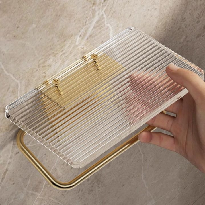 AAVGH Acrylic Giá đỡ giấy vệ sinh Gắn tường có kệ Móc treo khăn giấy ...
