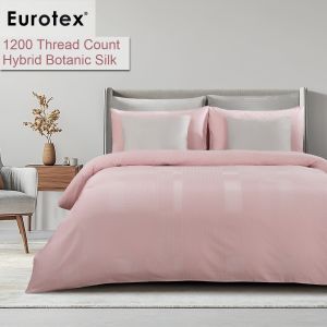 Eurotex Luxe Living 1000 Thread count Hybrid Botanic Silk (made from TENCEL™ Lyocell Fibers) Fitted Sheet Set / Bedset Jake