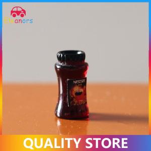 [Eleanor] 4Pcs 1:12 Dollhouse Miniature Coffee Can Bread Spread Fruit Sauce Jam Food Model Kitchen Decor Toy Doll House Accessories