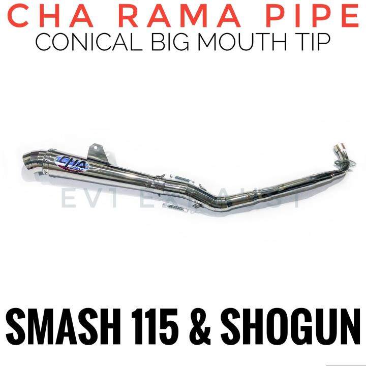 Cha Rama Conical Big Mouth Tip Motorcycle Exhaust Muffler for