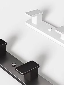 Wall Hook Rack No Drill Entryway Key Holder Multi Hook Coat Holder Organizer Cangkuk Dinding Tanpa Tebuk