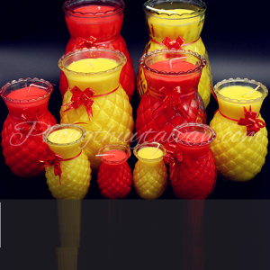 Nến ly Bơ TRÁI THƠM 157 NGÀY tự nhiênkhông khói(Vàng/Đỏ)