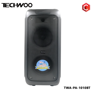 10" Professional Rechargeable Battery Speaker AUX 13.5v 2500w TECHWOO TWA-PA-1010BT
