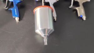 ปืนพ่นสี SATA หม้ออลูมิเนียมอัลลอยด์ ถังปิดผนึก ทั่วไป ถ้วยด้านบน สีรถ ใช้ได้กับ SATA ขนาด 600 มล.