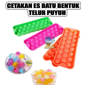 Beauty Cetakan Es batu Telur Puyuh Plastik Cetakan Ice Cream Cetakan ES batu bulat - Warna Acak Tidak ada