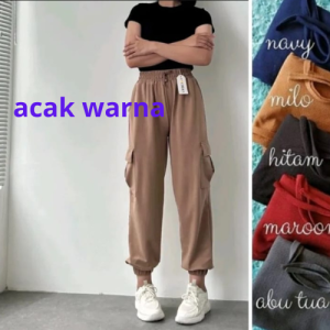 Kargo Pants Jogger Wanita / Celana Kargo / Celana Kulot Wanita Kargo / Celana Kargo Jumbo