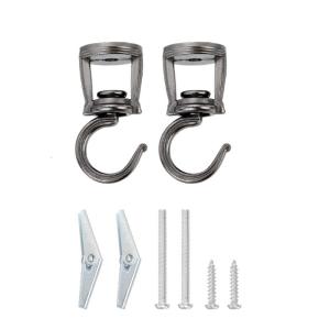 2pcs Swivels Ceiling Hook for Hanging and Light Portable Sturdy Metal Bolts Installation for Cavity Wall