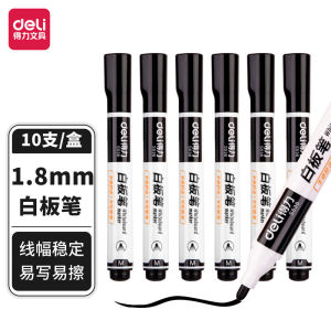 Bút lông bảng Deli S536 – Bút viết bảng nước cho giáo viên dễ xóa màu đen/đỏ/xanh nét mượt