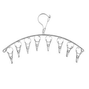 ที่หนีบผ้า ราวหนีบผ้าสแตนเลส2ชั้น แบบ 20 ตัวหนีบ ทนแดดทนฝน พร้อมส่งในไทย #020