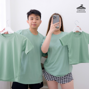 Carotyles Baju Atasan Kaos Couple Keluarga Family Wanita Anak Perempuan Laki Laki Pasangan Oversize Jumbo Lengan Pendek Panjang Korean Style Terbaru Merdeka CoCewe
