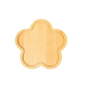 OKDEALS01 5pcs Heat-resistant Bamboo Coasters Natural Creative Tea Cup Mats Tableware Durable Storage Tray Dining Tables