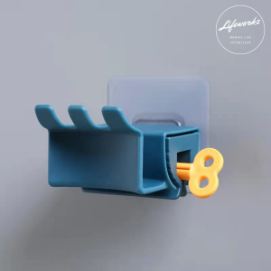 SG Seller | Ready Stock | 2 in 1 Toothbrush Holder & Toothpaste Squeezer | Multi-purpose Toiletries Holder