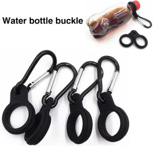 Kettle Hanging Buckle Carabiner Silicone Sports Water Bottle Holder Portable Outdoor Travel Drinking Water Bottle Buckle