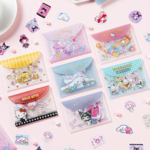40PCS Mixed Cute Sanrio Stickers Cinnamoroll HelloKitty Kuromi Decals DIY Phone Luggage Laptop Guitar Sticker Kids Toy