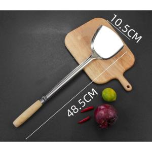 ตะหลิวด้ามไม้ยาว ตะหลิวใหญ่สแตนเลสด้ามยาว เพิ่มความหนา ตะหลิวผัดผักช้อนผัดเครื่องครัวทัพพี ตะหลิวเหล็กสำหรับผัดผัก ช้อนผัดสแตนเลสด้ามไม้ ตะหลิว ตะหลิวด้ามไม้ใหญ่  ใช้สำหรับผัด ใช้สำหรับทอด ชุดตะหลิวทำอาหาร ชุดเครื่องครัว