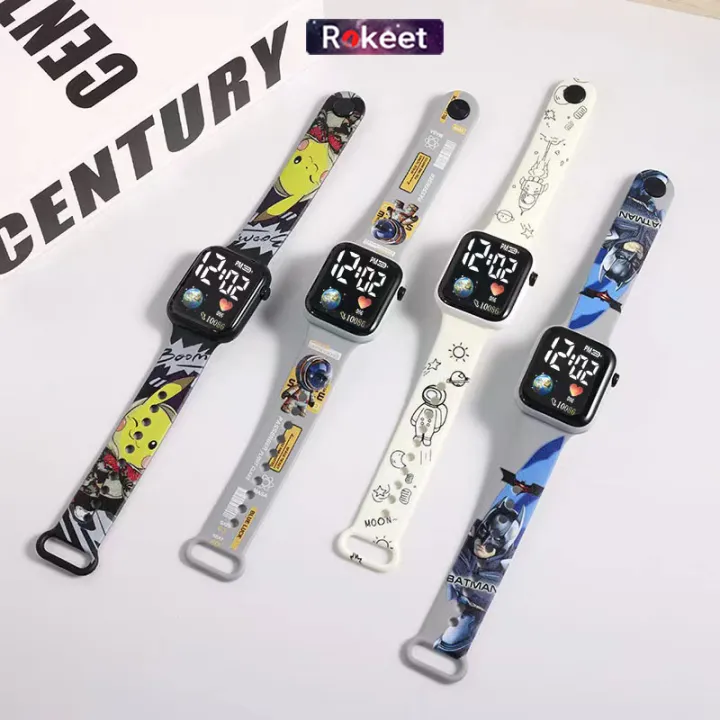 Rokeet%20Jam%20Tangan%20Digital%20Anak%20LED%20Screen%20Strap%20Kartun%20Lucu%20-%20Image%204